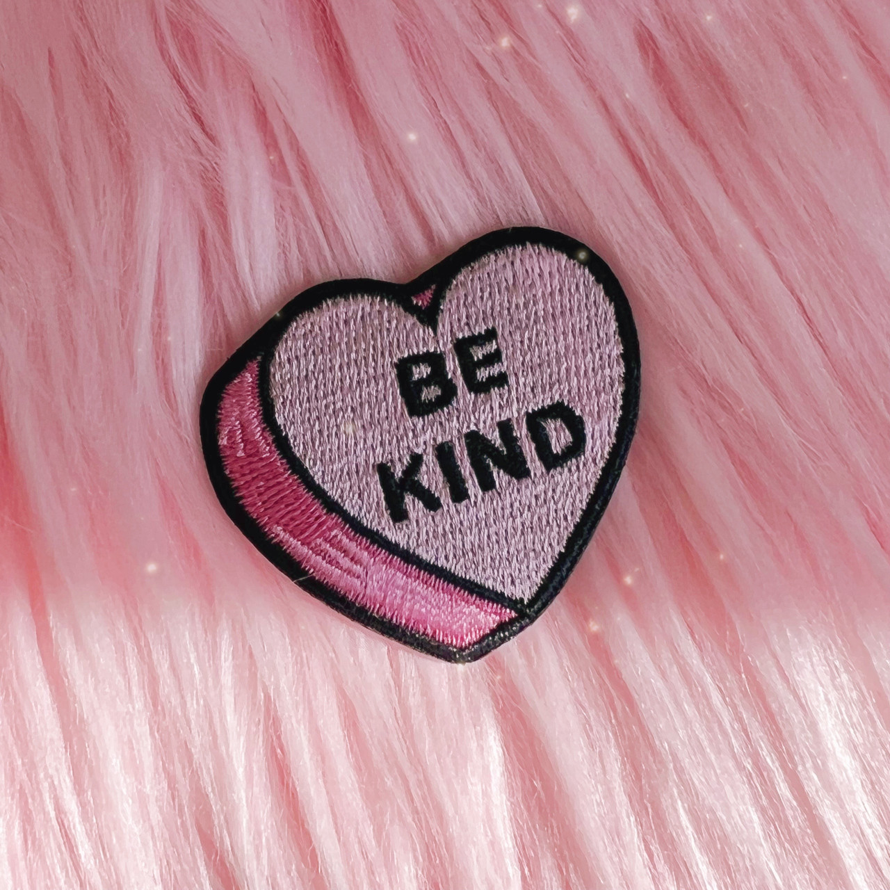 Be Kind Candy Heart Patch - Iron On